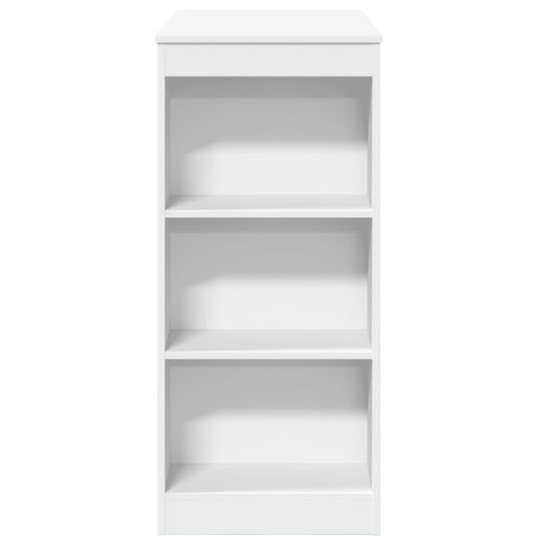 Bartisch mit Regal Weiß 95x47x103,5 cm