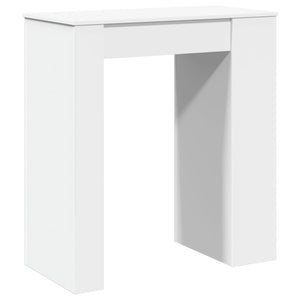 Bartisch mit Regal Weiß 95x47x103,5 cm