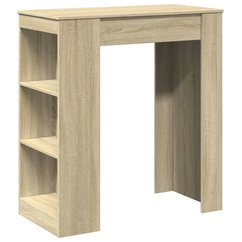 Bartisch mit Regal Sonoma Eiche 95 cm