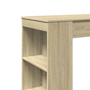 Bartisch mit Regal Sonoma Eiche 95 cm