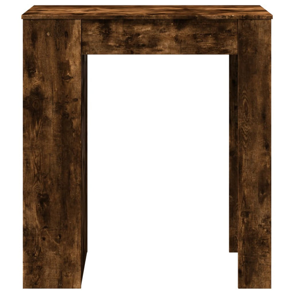 Bartisch mit Regal Räuchereiche 95 cm