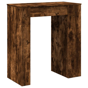 Bartisch mit Regal Räuchereiche 95 cm