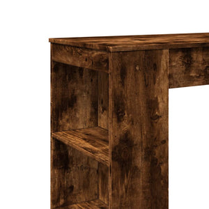 Bartisch mit Regal Räuchereiche 95 cm