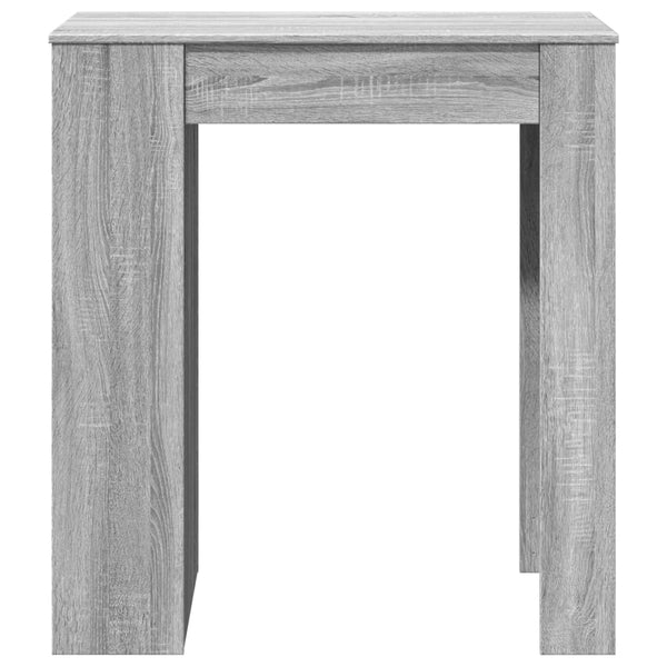 Bartisch mit Regal Grau Sonoma 95x47x103,5 cm