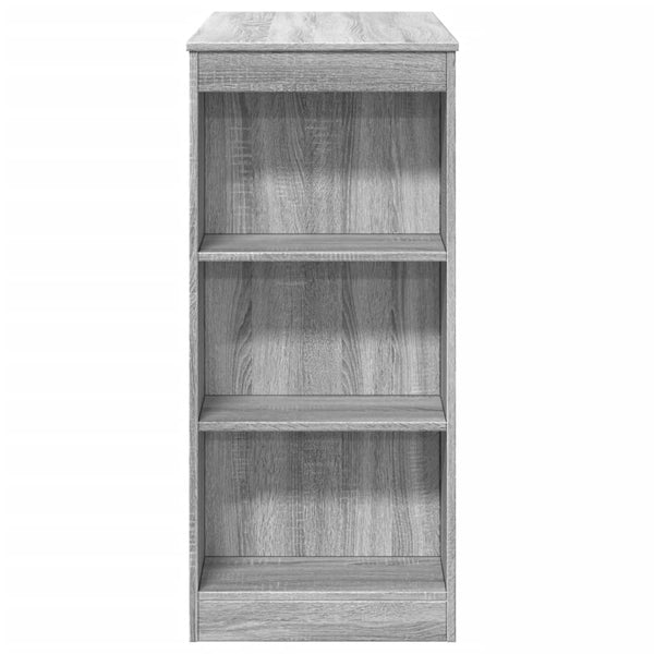 Bartisch mit Regal Grau Sonoma 95x47x103,5 cm