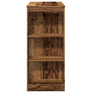 Bartisch mit Regal, Altholz-Optik