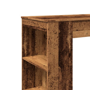 Bartisch mit Regal, Altholz-Optik