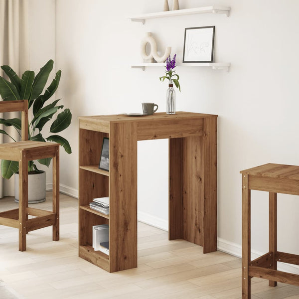 Bartisch mit Regal Artisan-Eiche