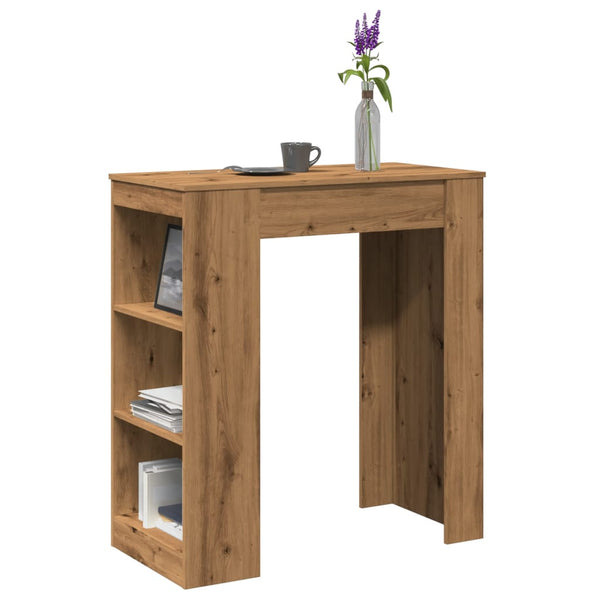 Bartisch mit Regal Artisan-Eiche