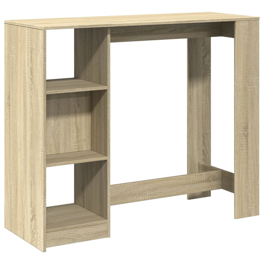 Bartisch mit Regal Sonoma-Eiche