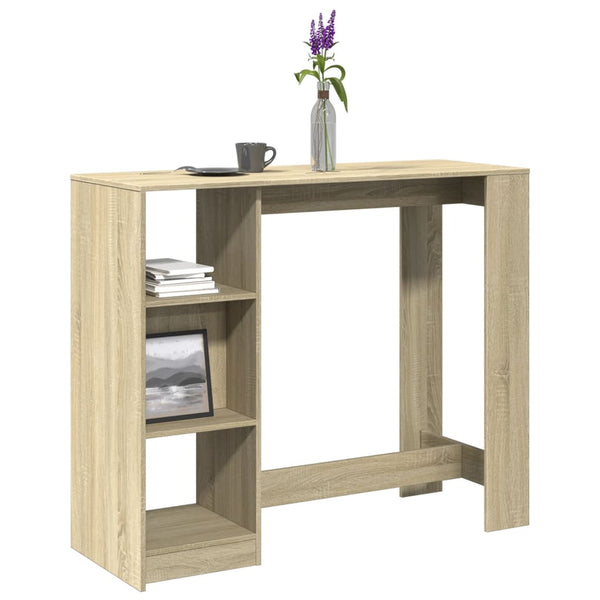 Bartisch mit Regal Sonoma-Eiche
