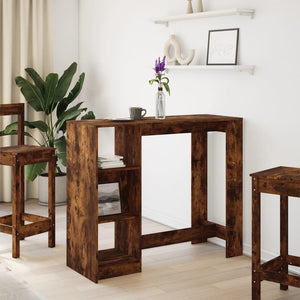 Bartisch mit Regal Räuchereiche
