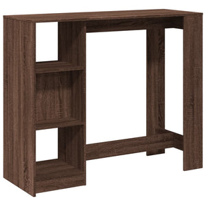 Bartisch mit Regal Braun Eiche