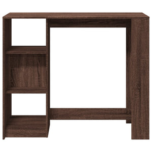 Bartisch mit Regal Braun Eiche
