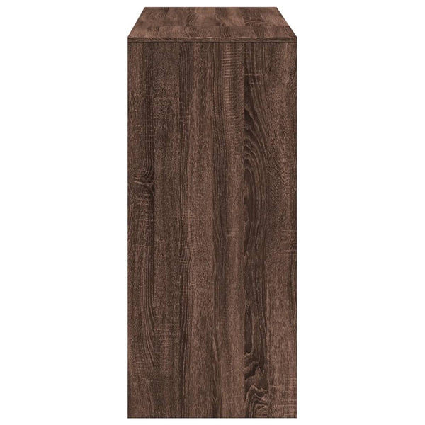 Bartisch mit Regal Braun Eiche