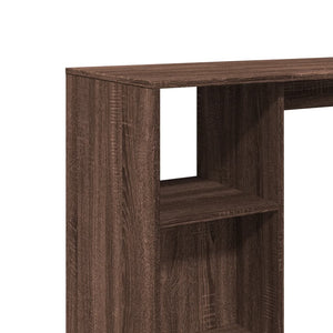 Bartisch mit Regal Braun Eiche