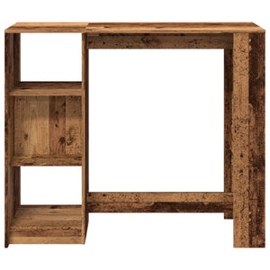 Bartisch mit Regal Altholz-Optik