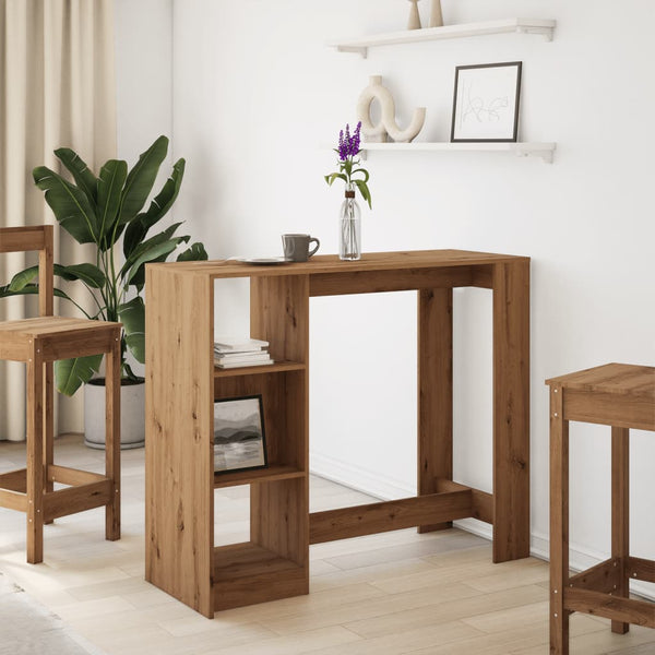 Bartisch mit Regal Artisan-Eiche