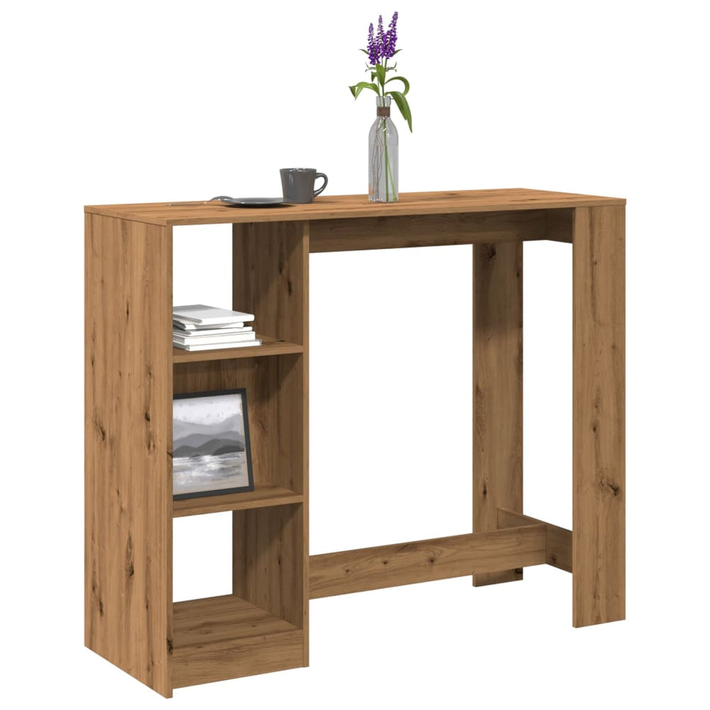 Bartisch mit Regal Artisan-Eiche