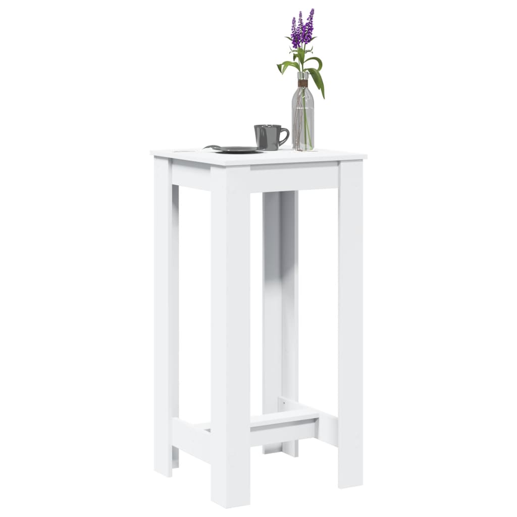 Weißer Bartisch 51x50x103,5 cm