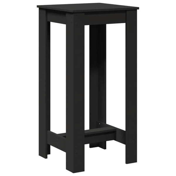 Schwarzer Bartisch 51x50x103,5 cm
