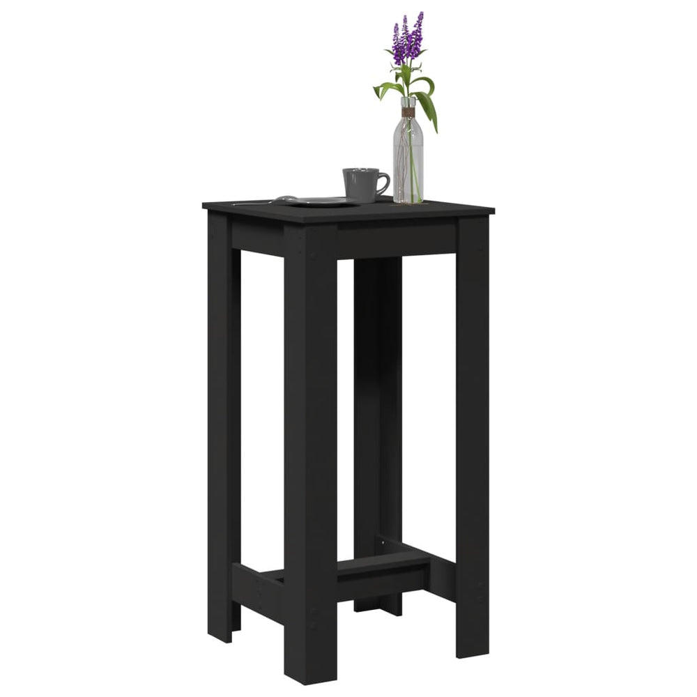 Schwarzer Bartisch 51x50x103,5 cm