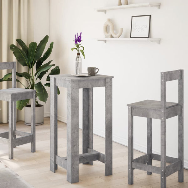 Bartisch Betongrau 51x50x103,5 cm
