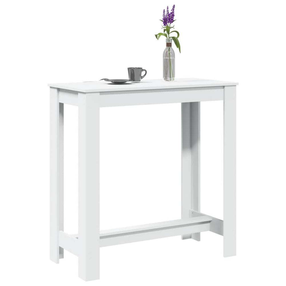 Bartisch Weiß 102x50 cm