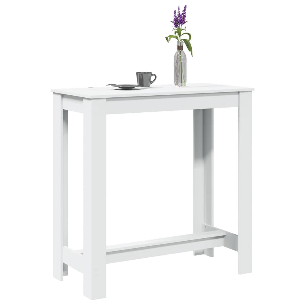 Bartisch Weiß 102x50 cm