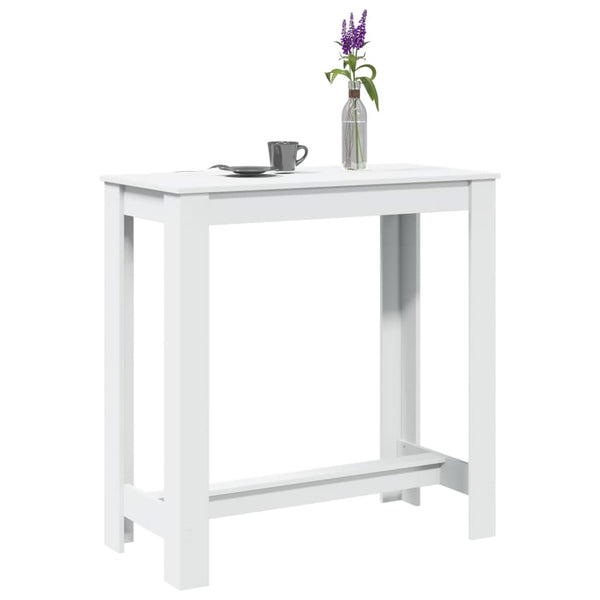 Bartisch Weiß 102x50 cm