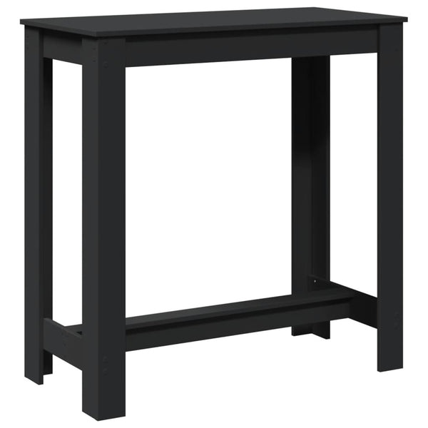 Schwarzer Bartisch 102x50 cm