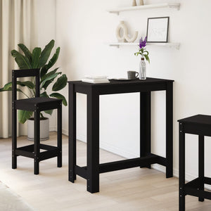 Schwarzer Bartisch 102x50 cm