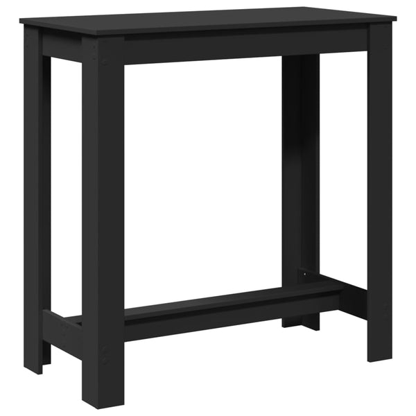 Schwarzer Bartisch 102x50 cm