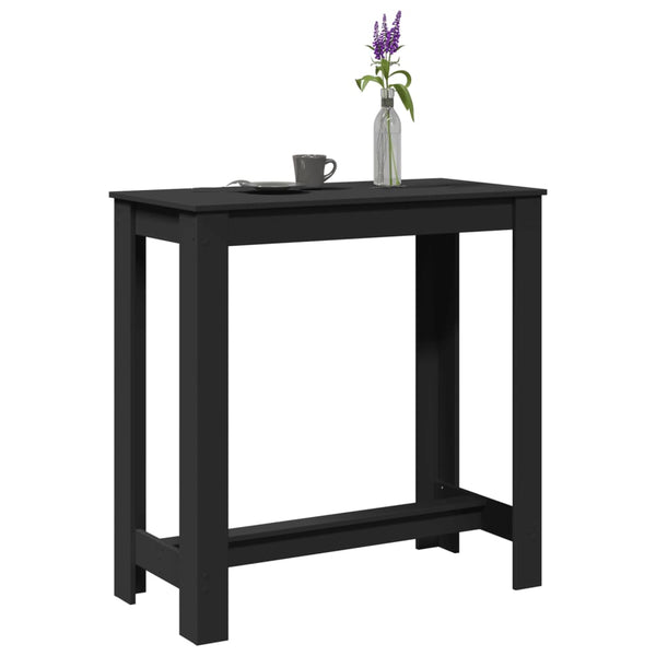 Schwarzer Bartisch 102x50 cm