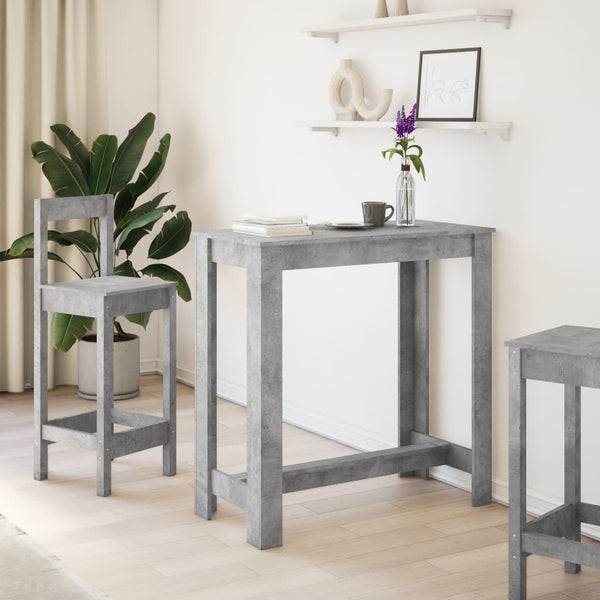 Betongrauer Bartisch, 102 cm