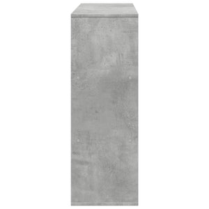 Betongraues Bücherregal / Raumteiler, 100 cm