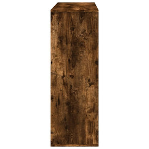 Bücherregal Raumteiler Räuchereiche 100x94,5 cm