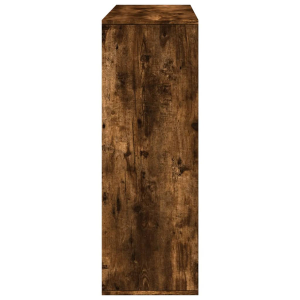 Bücherregal Raumteiler Räuchereiche 100x94,5 cm
