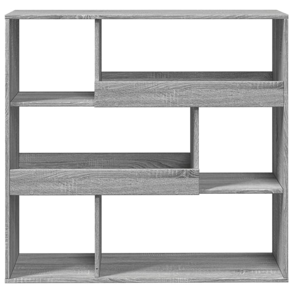 Graues Bücherregal/Raumteiler Sonoma 100x33x94,5 cm