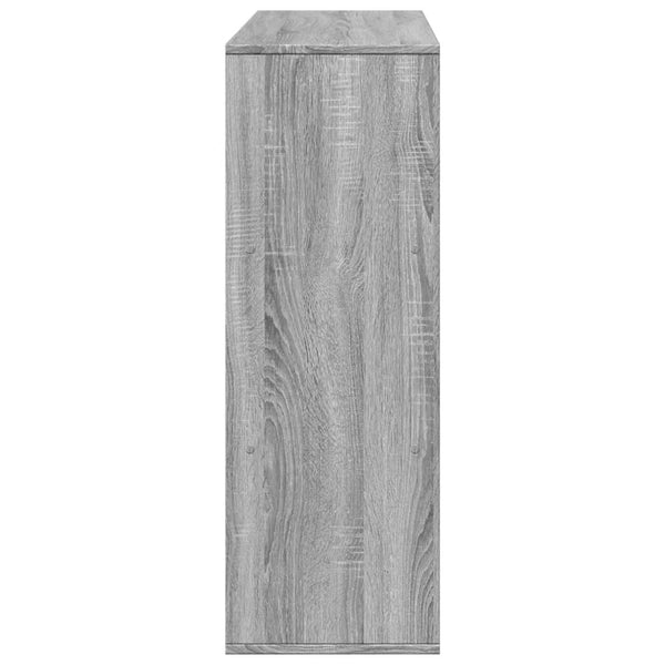 Graues Bücherregal/Raumteiler Sonoma 100x33x94,5 cm