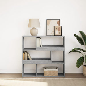 Graues Bücherregal/Raumteiler Sonoma 100x33x94,5 cm