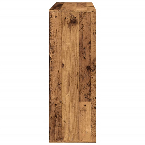 Bücherregal Raumteiler Altholz-Optik 100x94,5 cm