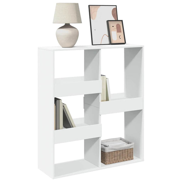 Weißes Bücherregal Raumteiler 100x115 cm