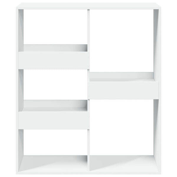 Weißes Bücherregal Raumteiler 100x115 cm