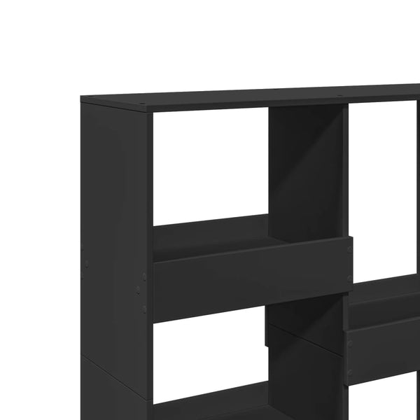 Schwarzes Bücherregal / Raumteiler 100x33x115 cm