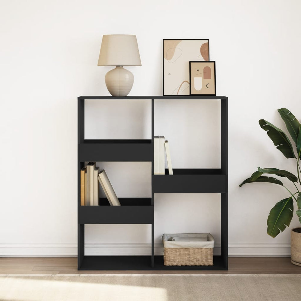 vidaXL Bookcase/Room Divider Black 100x33x115 cm