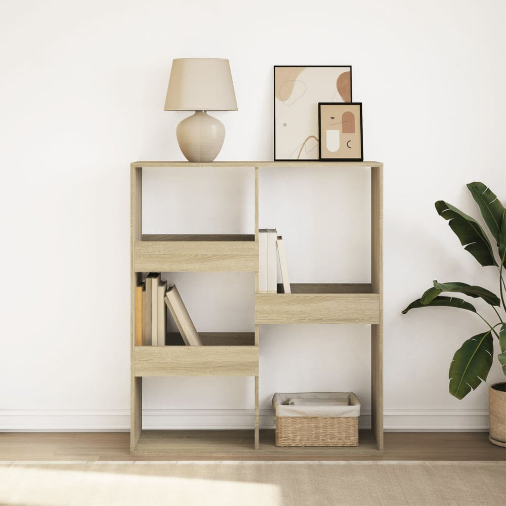 Sonoma Eiche Bücherregal Raumteiler 100x115 cm