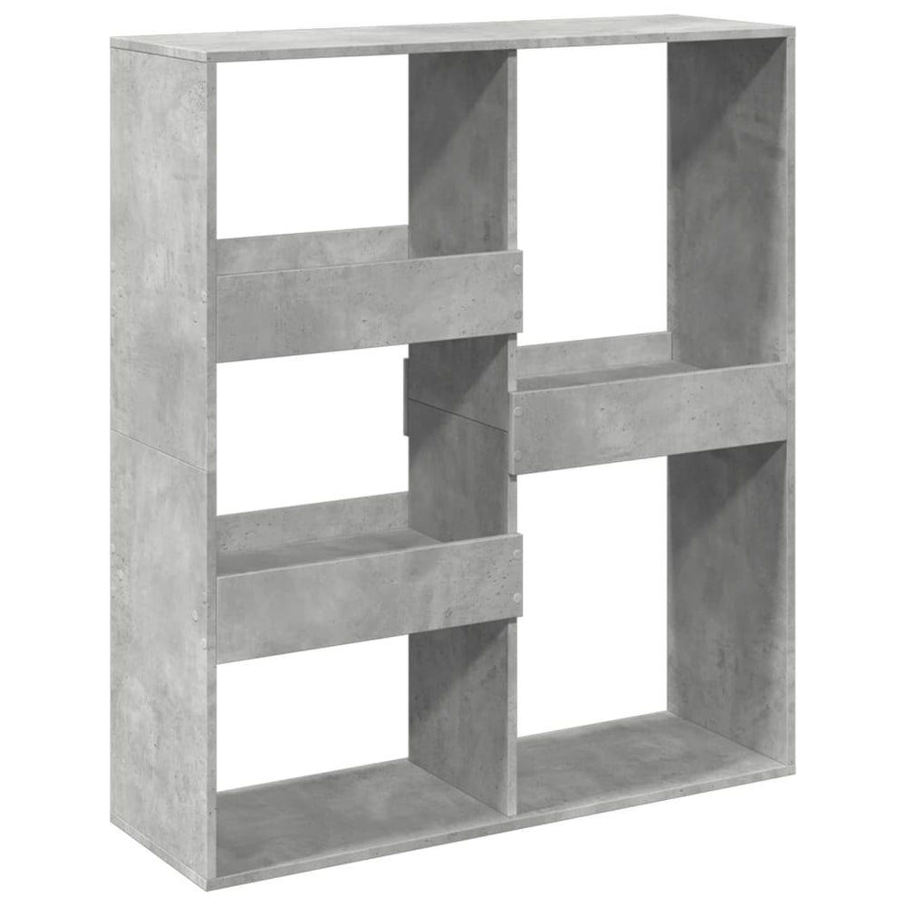 vidaXL Bookshelf/Room Divider Concrete Gray 100x33x115 cm