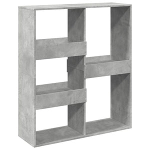 Betongraues Bücherregal 100x33x115 cm