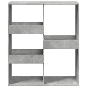 Betongraues Bücherregal 100x33x115 cm